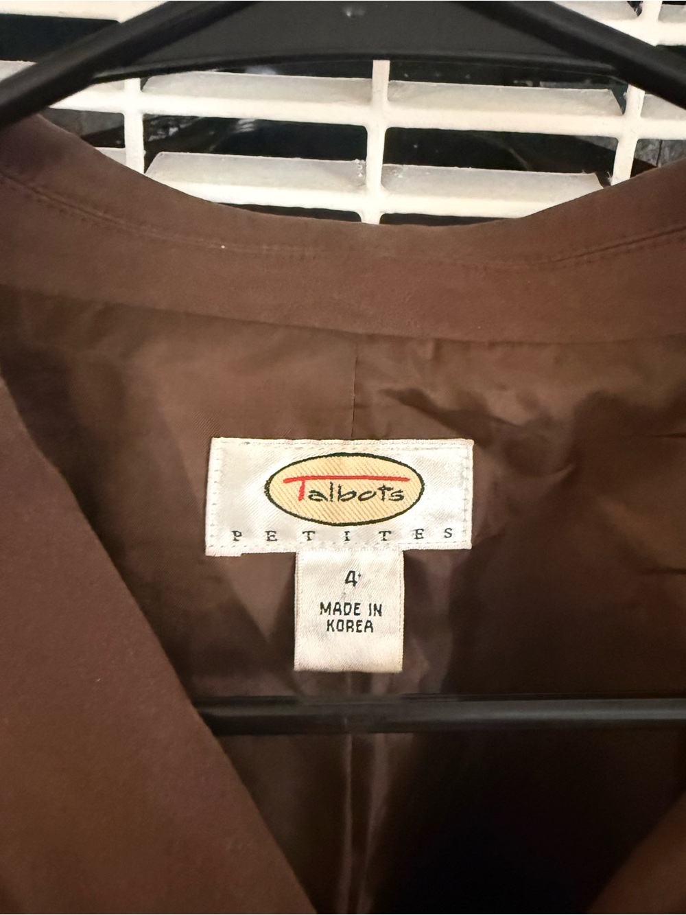 Talbots Petite Brown Suede Cropped Button-Front Blazer - Picture 2 of 3